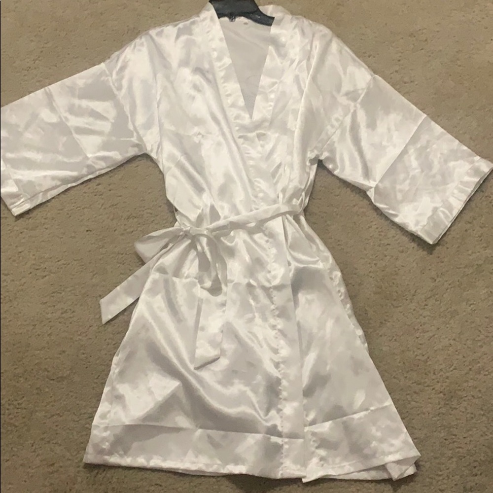 Bride white robe